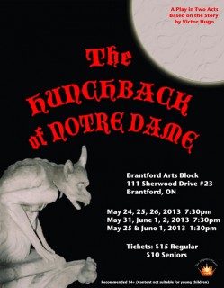 Hunchback of Notre Dame - Brantford Arts Block - Community theatre